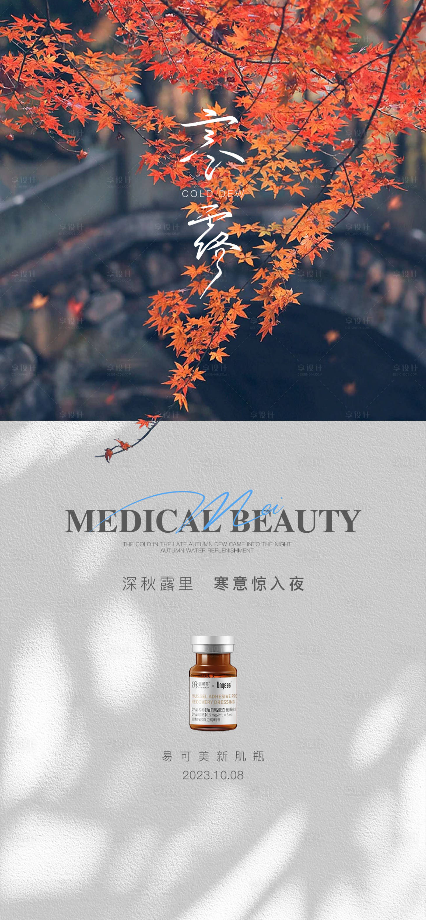 源文件下載【享設計】搜索編號：64880021459484351【寒露海報】