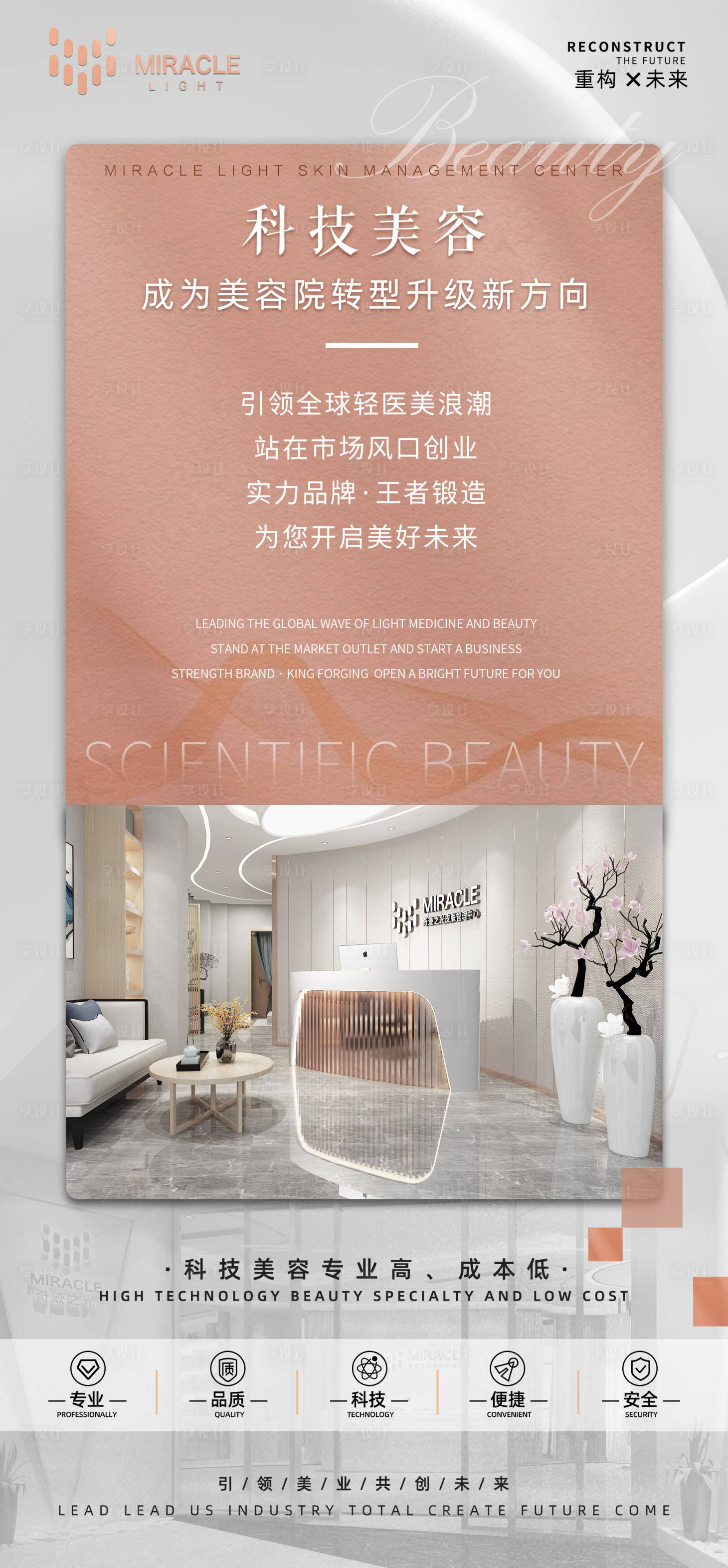 源文件下载【科技美容灯箱海报】编号：39670021569535551