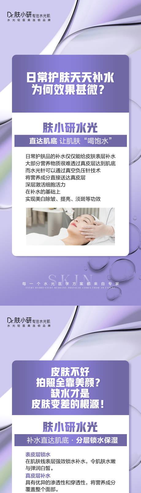 源文件下载【轻医美水光知识科普海报】编号：80620021560808177