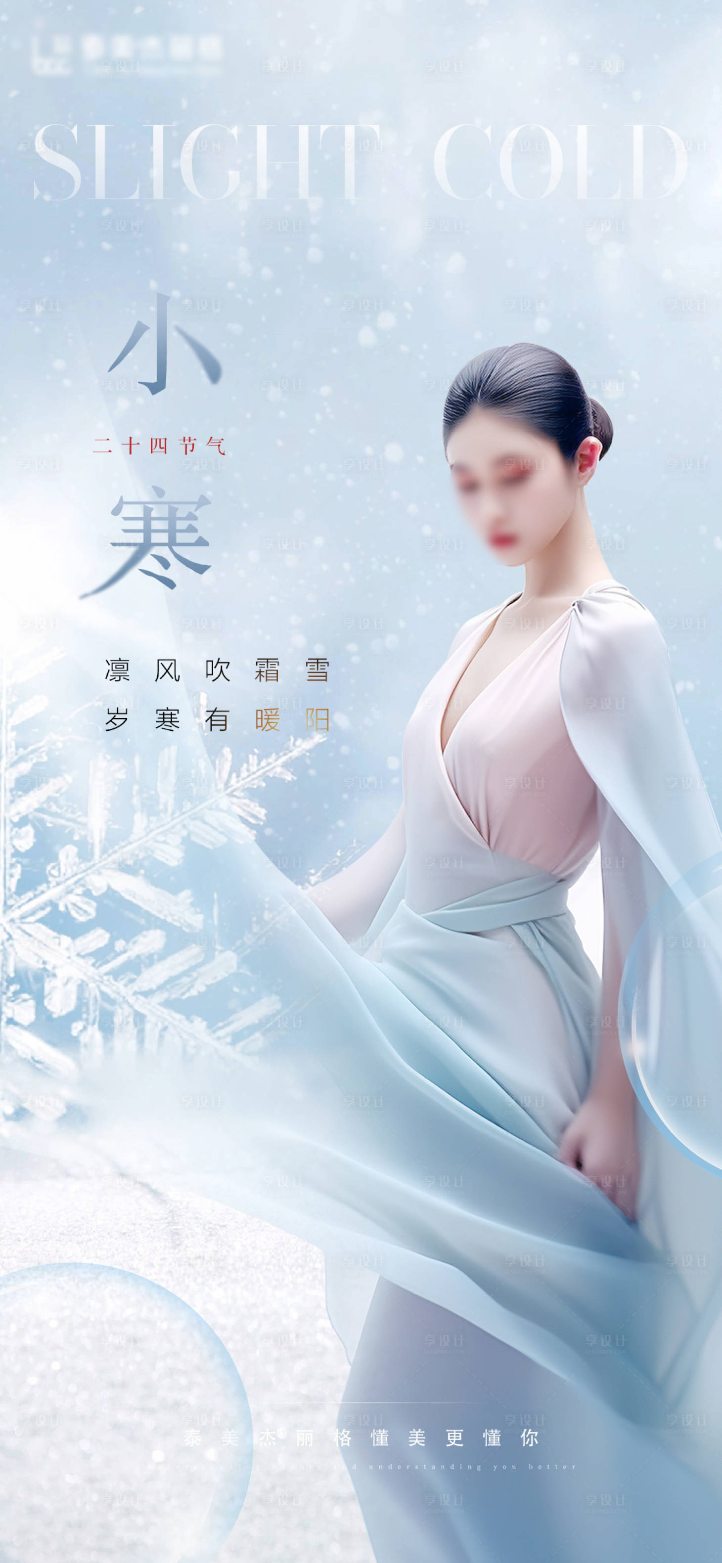 源文件下载【医美小寒节气海报】编号：48170021601091773