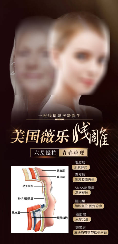 源文件下载【线雕抗衰海报】编号：68820021518767383