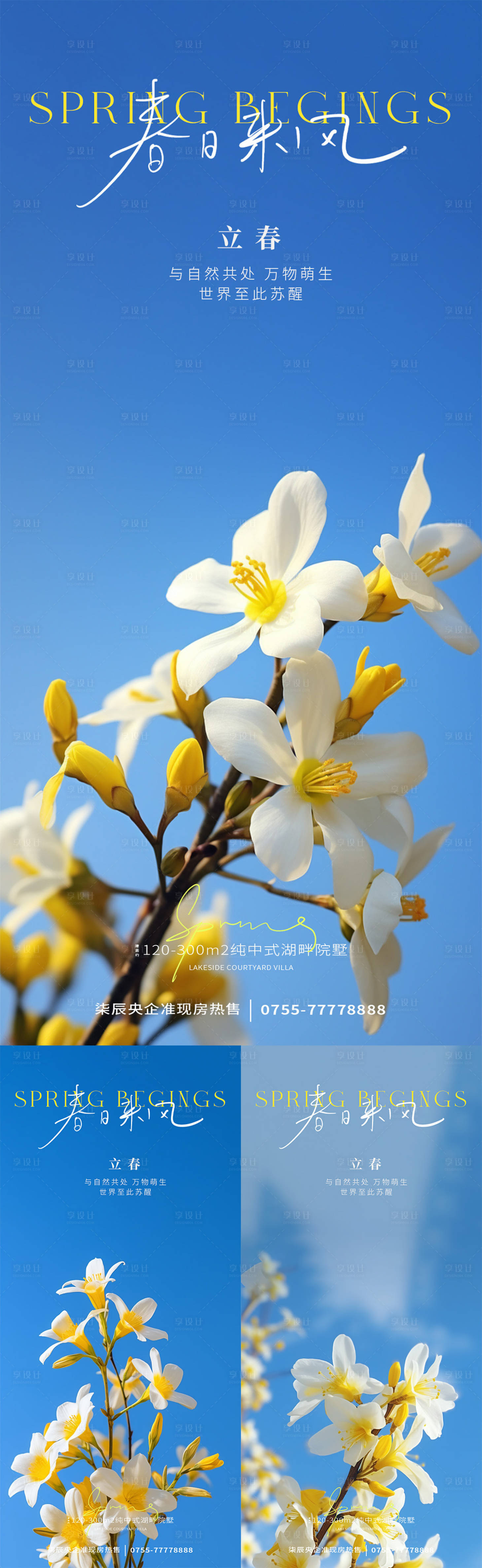源文件下載【享設(shè)計(jì)】搜索編號(hào)：41040021680101485【立春春分迎春花海報(bào)】