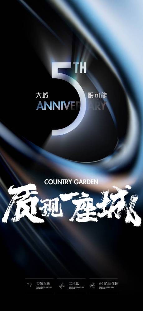 源文件下載【品牌房地產五周年海報】編號：94710021633964412