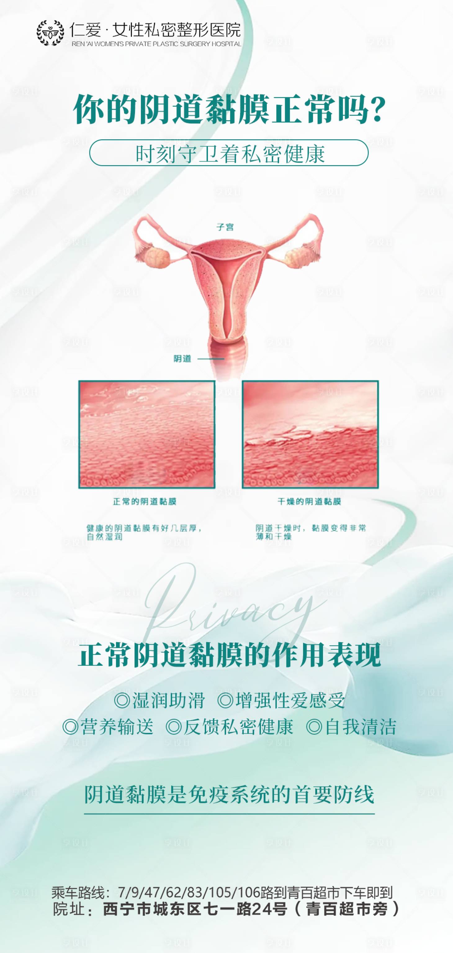 源文件下载【享设计】搜索编号：78600021516776153【医美私密科普海报】