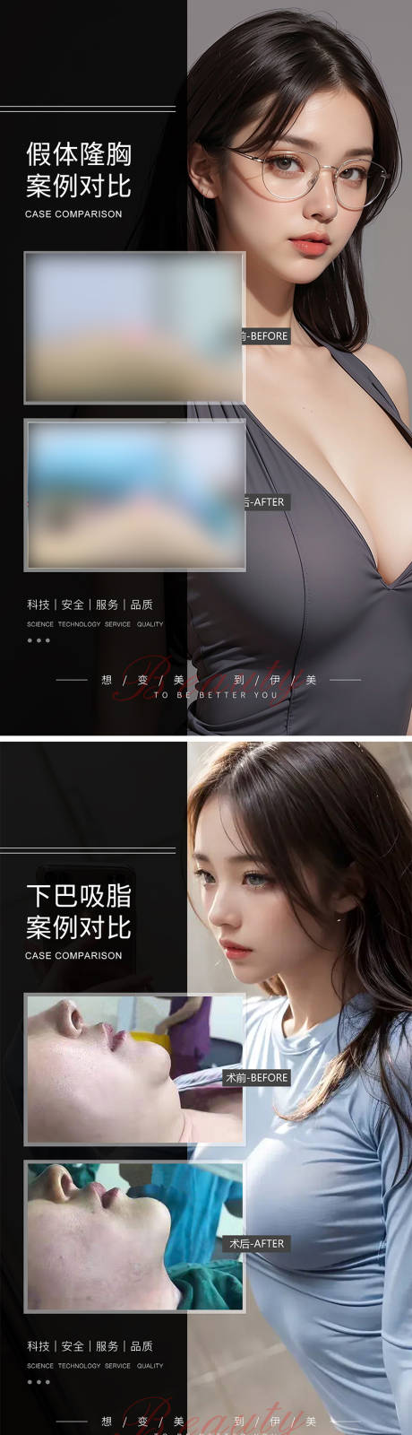 源文件下载【享设计】搜索编号：15680021652905592【医美案例对比模板】