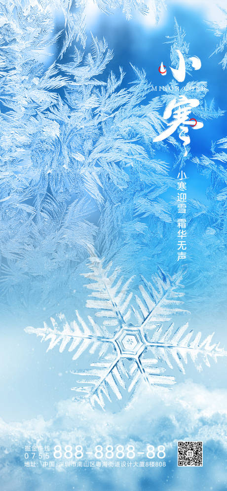 二十四节气小寒海报