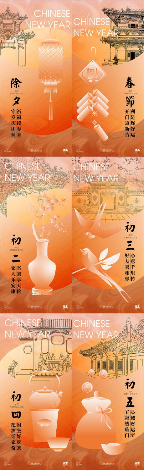 源文件下载【新年年俗中式海报】编号：65780021312158876