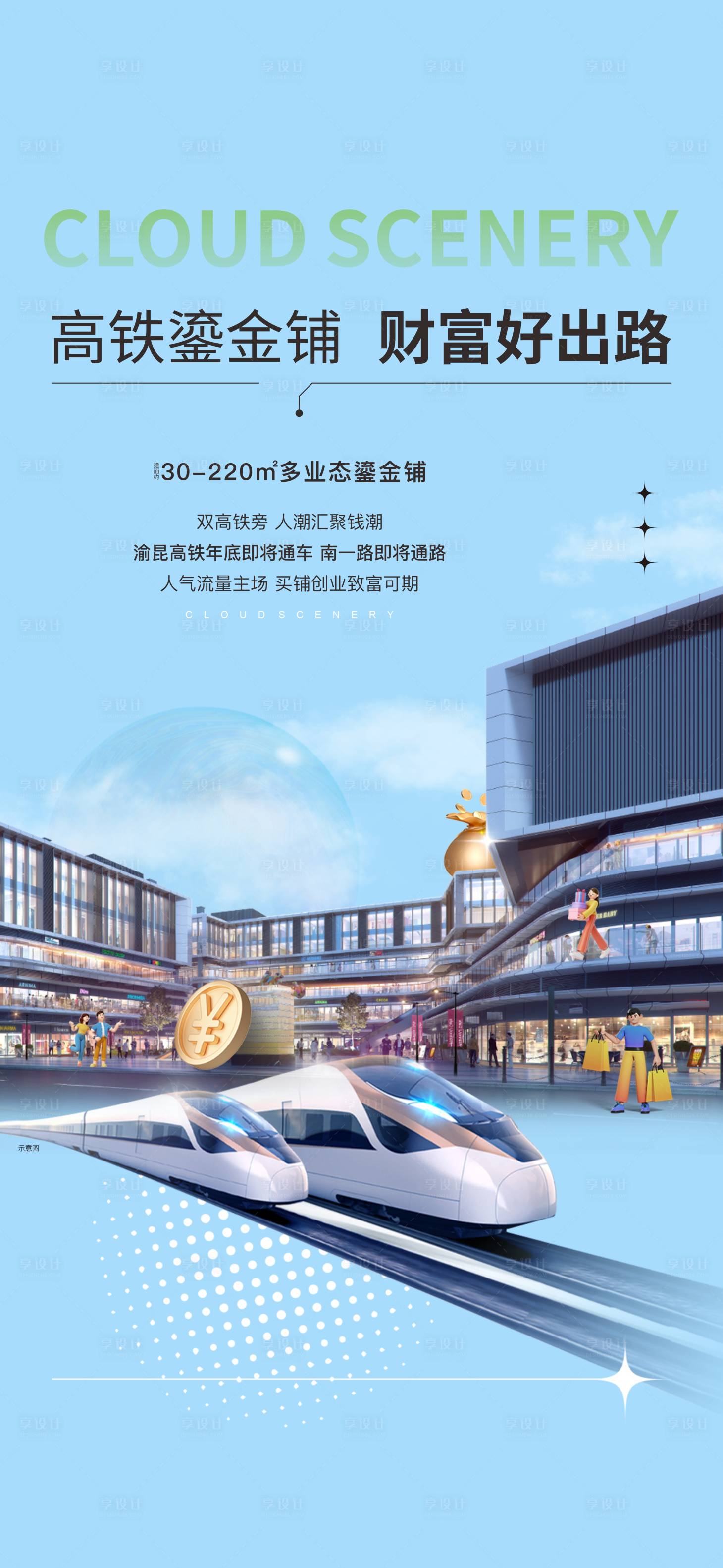 源文件下载【享设计】搜索编号：44990021345052537【商铺价值点海报】