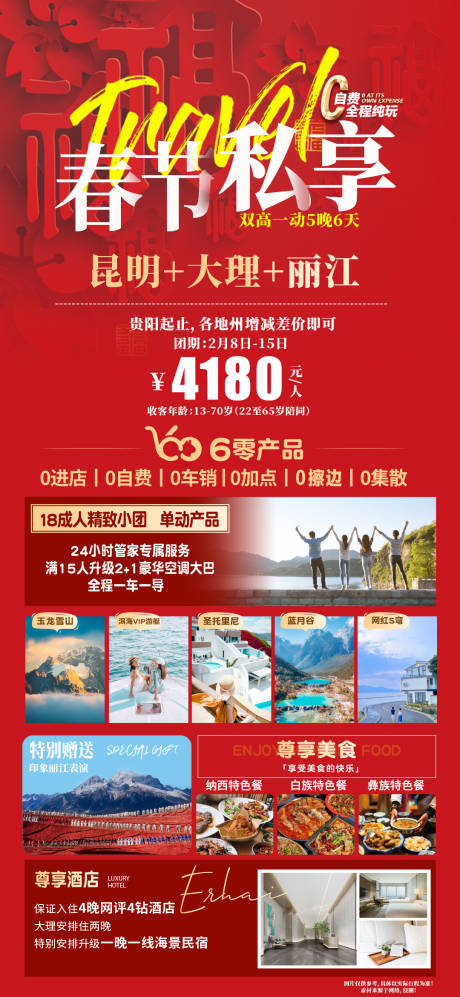 源文件下载【春节私享云南旅游海报】编号：63940021499249151