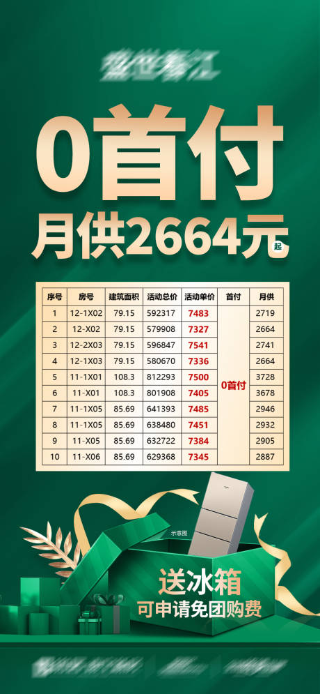 源文件下载【渠道特惠房送冰箱海报】编号：35980021301703594