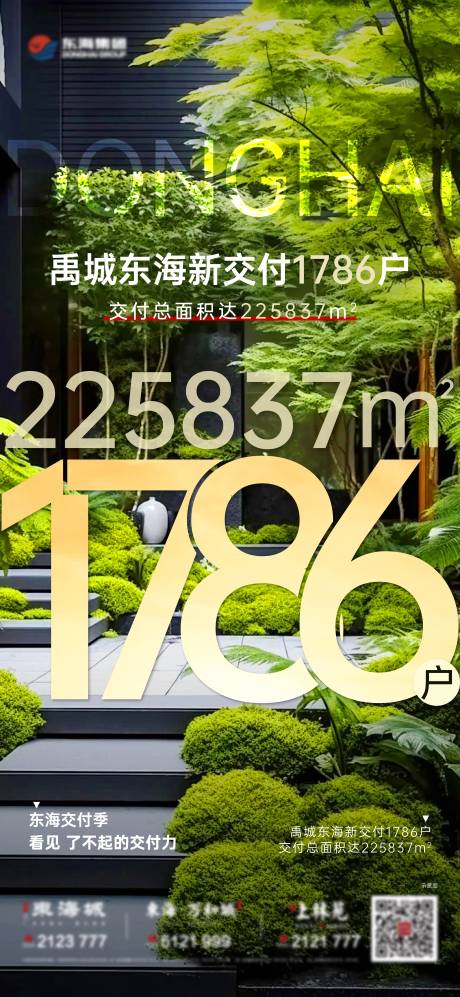 源文件下载【地产交付数字大字报海报】编号：20240111093210351