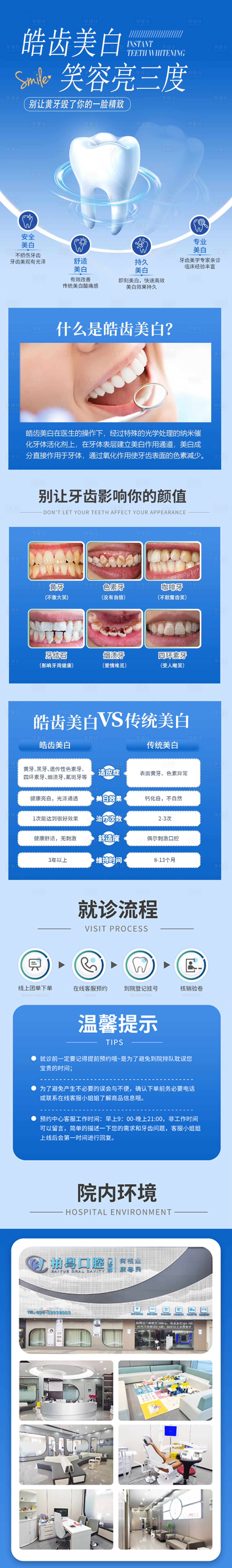 源文件下載【享設計】搜索編號：85150021685177306【口腔皓齒美白美團詳情頁】