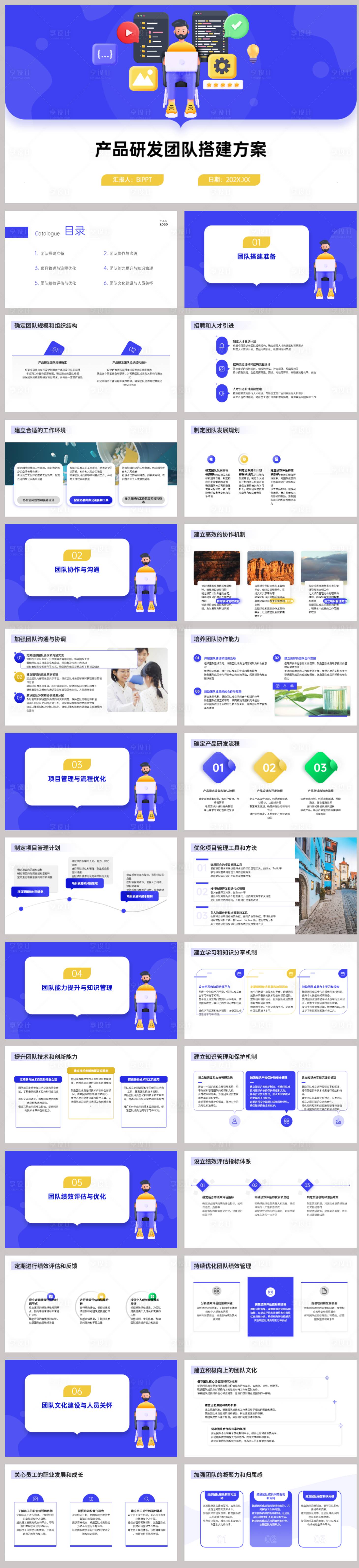 源文件下載【享設計】搜索編號：75920021804195032【產品研發團隊搭建方案PPT】
