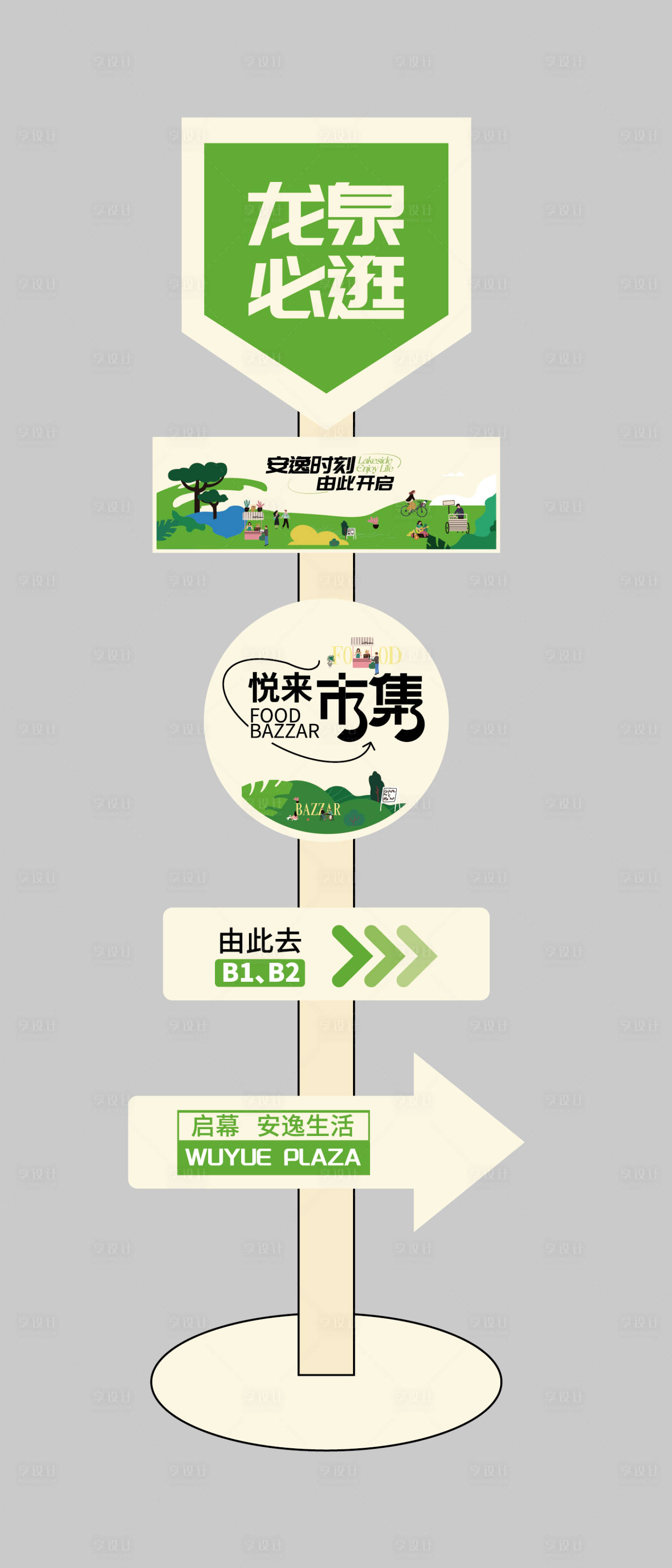 源文件下载【享设计】搜索编号：48390021702054428【指引牌 】