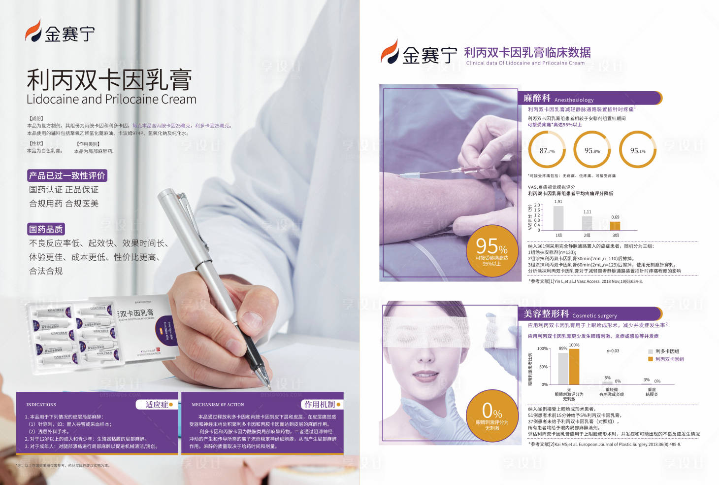 源文件下载【利丙双卡因乳膏单页紫色】编号：22520021549917085