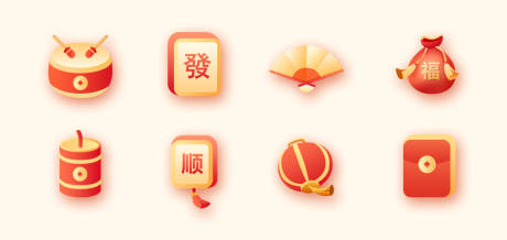 源文件下载【春节传统图标icon】编号：30620021358836369