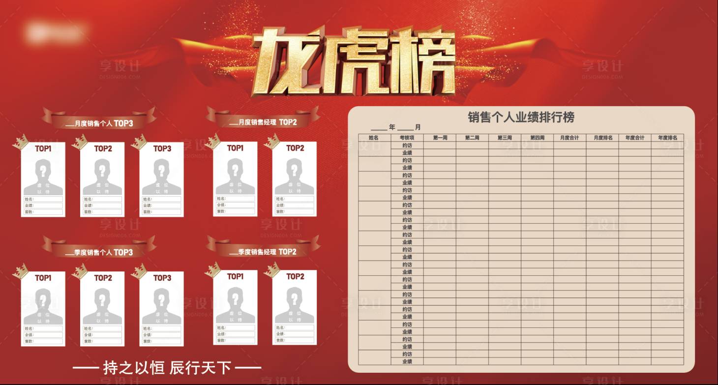 源文件下載【享設計】搜索編號：76990021769542623【銷售業績龍虎榜背景板】