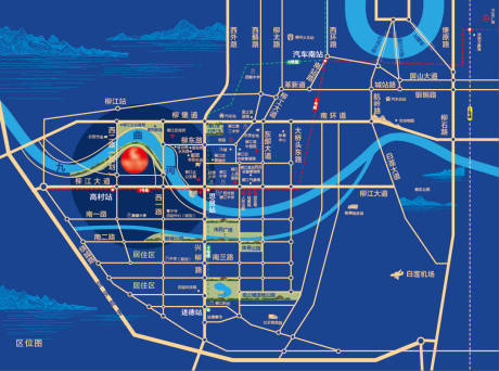 源文件下载【享设计】搜索编号：41700021405686021【地产区位图】