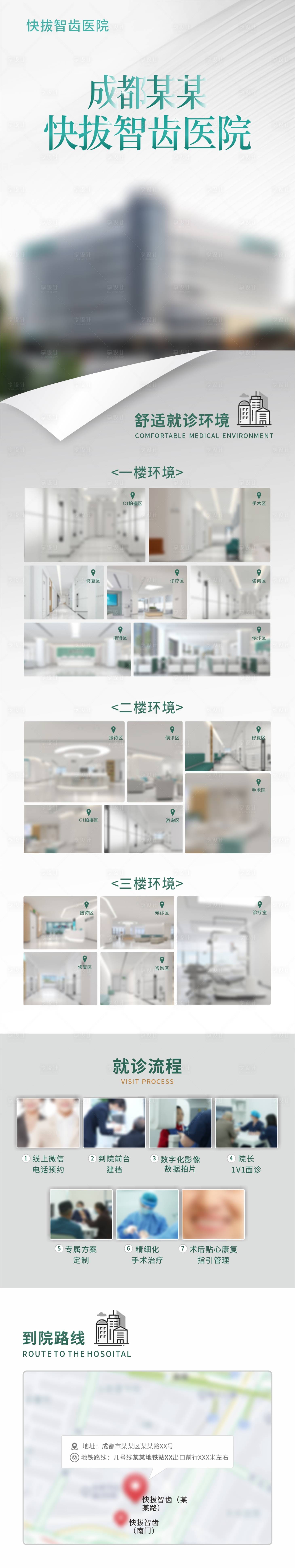 源文件下载【享设计】搜索编号：57160021516358384【口腔医院医疗种植牙宣传海报长图详情页】