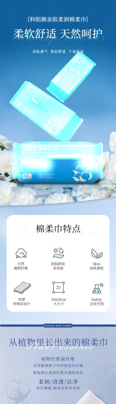 源文件下载【棉柔巾详情页设计】编号：25620021417963712