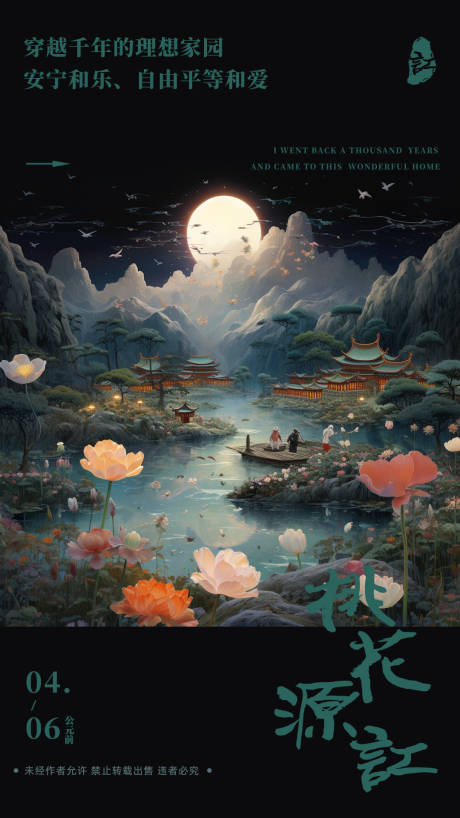 源文件下载【自然古风海报】编号：28110021400996991
