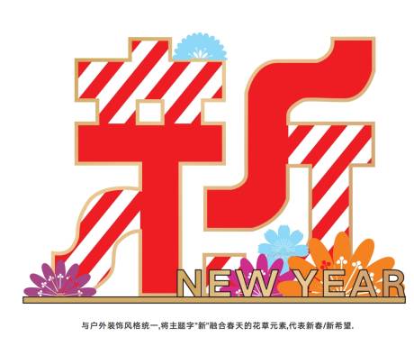 源文件下载【新年活动堆头美陈】编号：43820021269547883