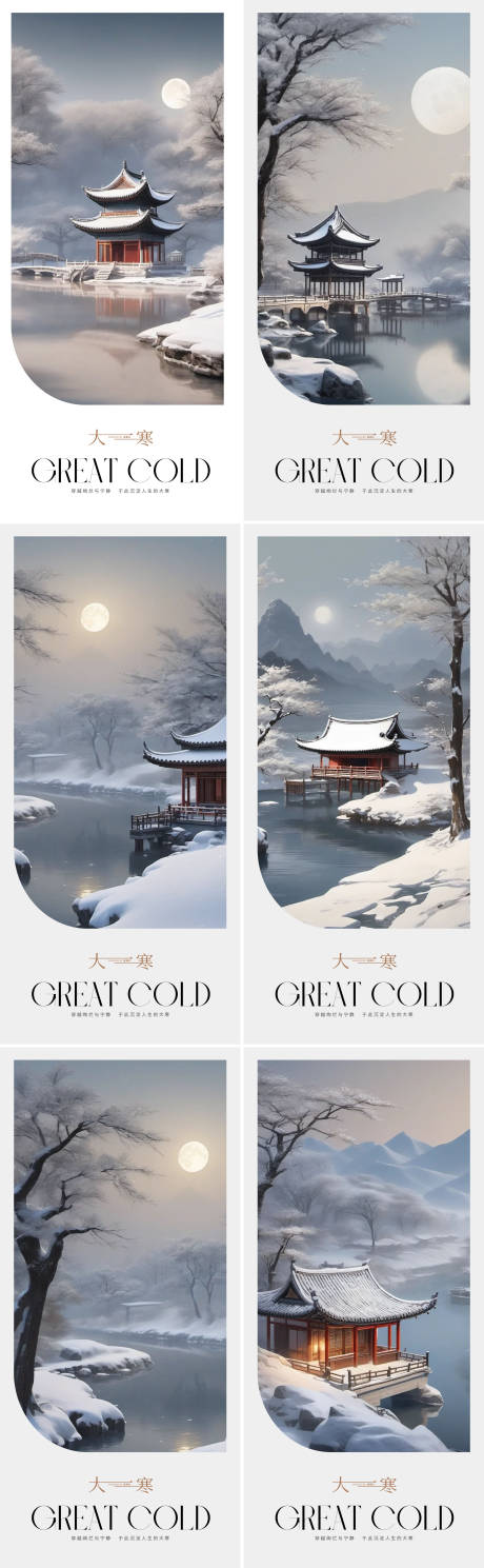 源文件下载【享设计】搜索编号：25650021374404058【大寒海报】