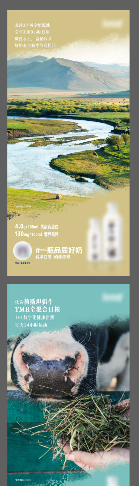 源文件下载【牛奶价值点系列海报】编号：95970021514489382
