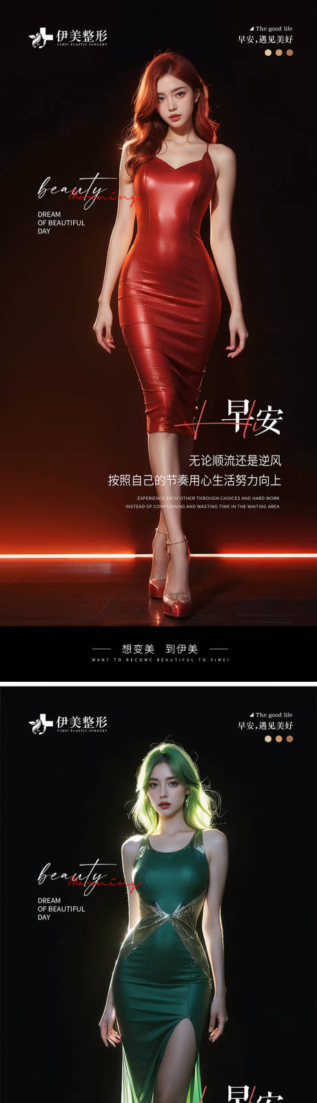 源文件下载【医美早安图模版】编号：64860021643698922