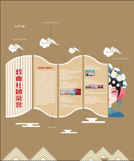 源文件下載【戲曲中式文化墻】編號(hào)：28370021830788007