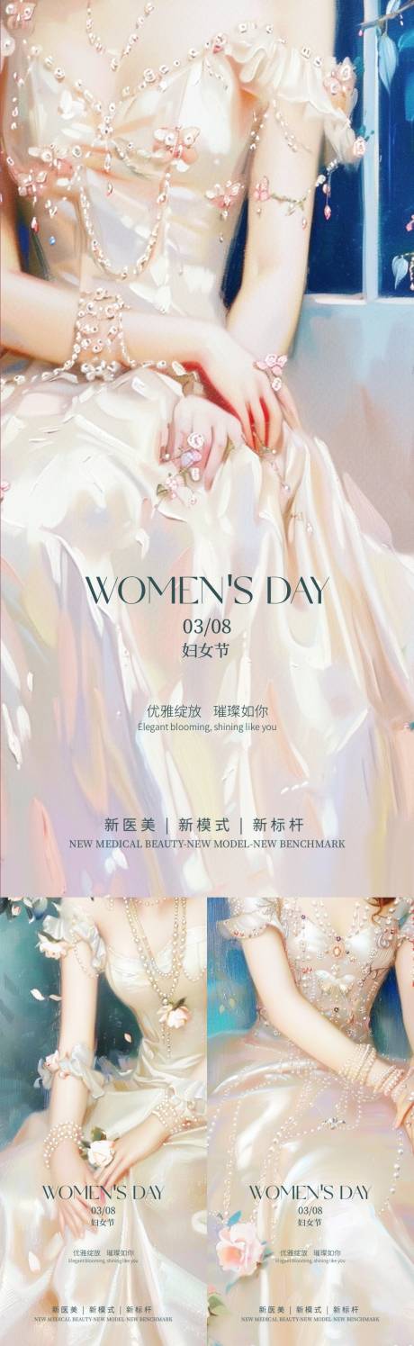 源文件下载【享设计】搜索编号：42790022069119615【医美妇女节女神海报】