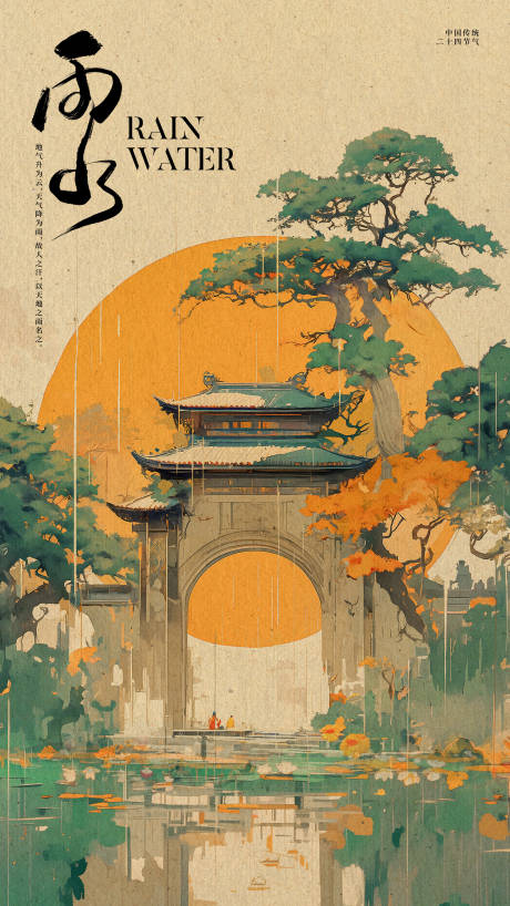 源文件下载【雨水海报】编号：90500021962325821