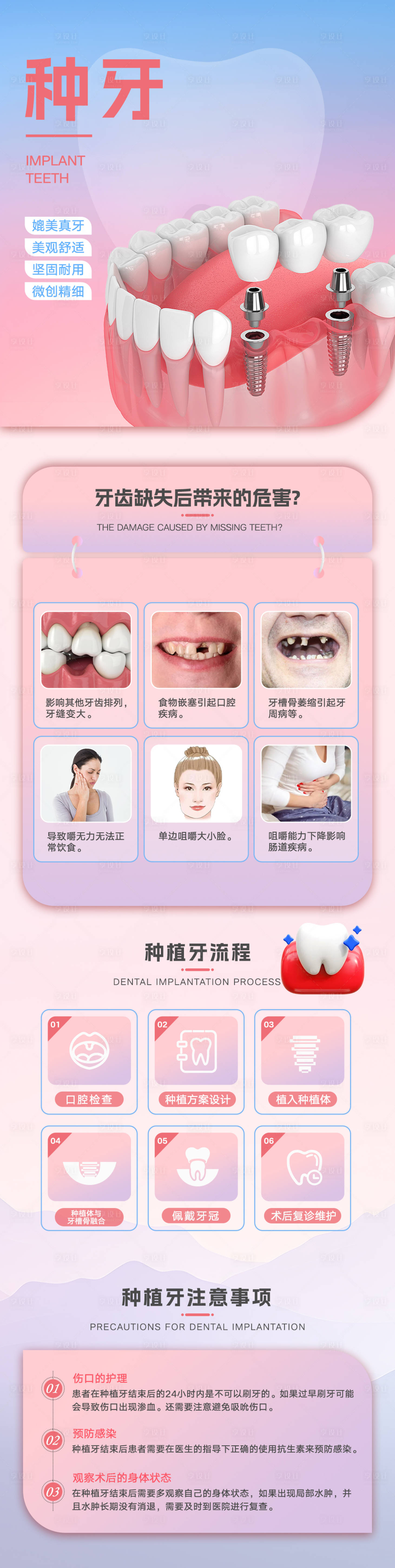 源文件下載【享設計】搜索編號：91230022110791466【醫療電商口腔補牙詳情頁】