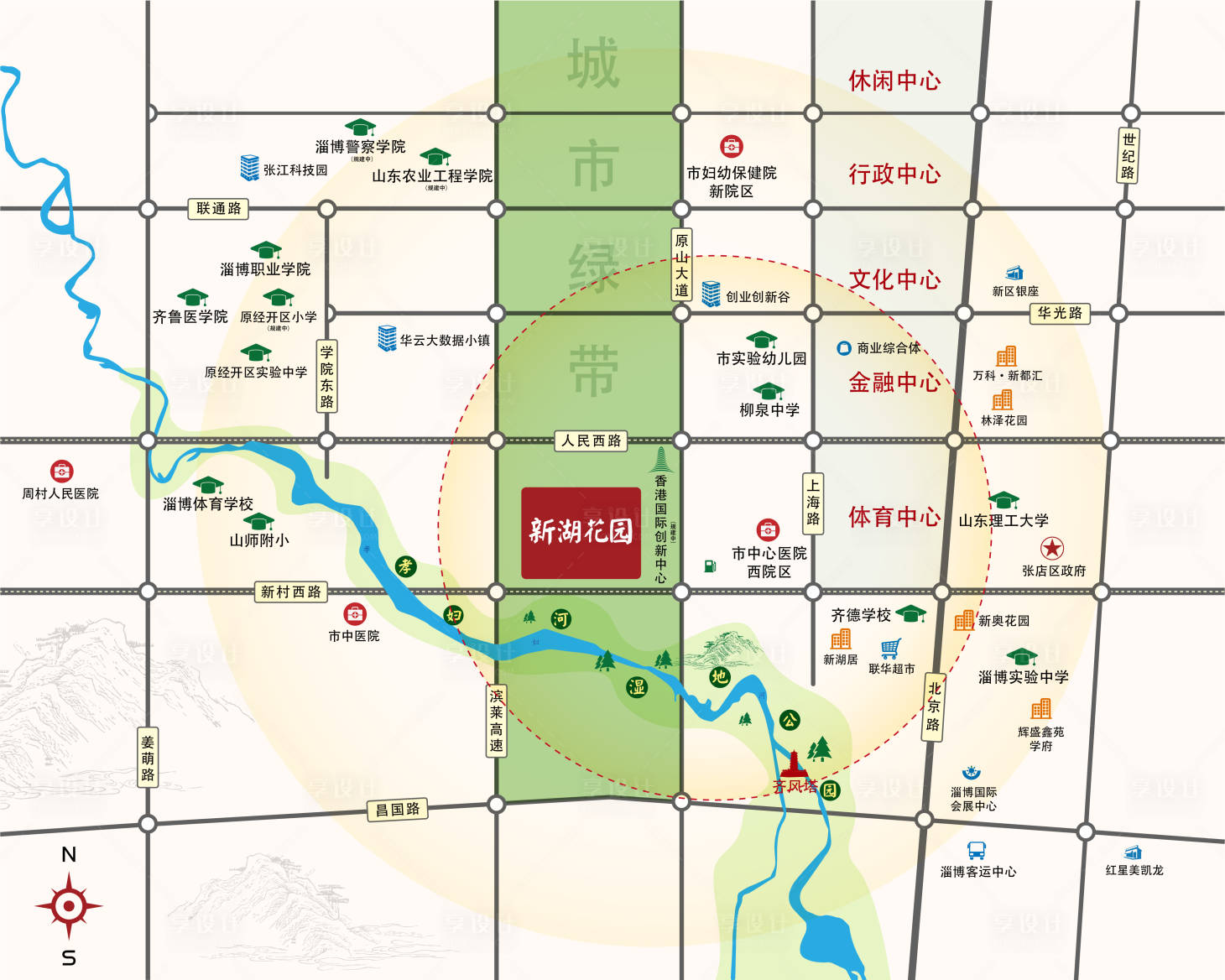 源文件下載【地產(chǎn)區(qū)位圖海報】編號：82480022208994805