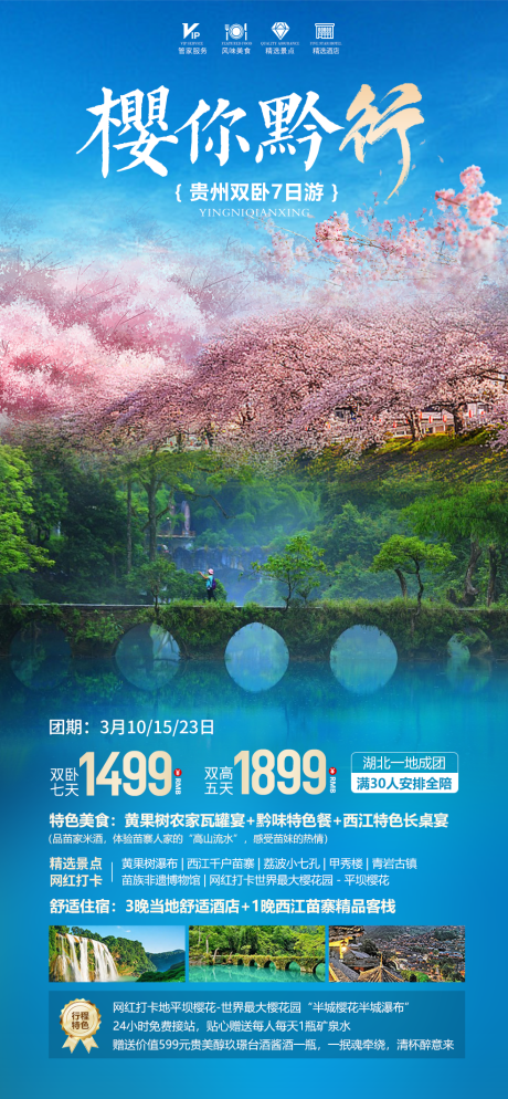 源文件下载【贵州樱花旅游海报】编号：24300022098198895