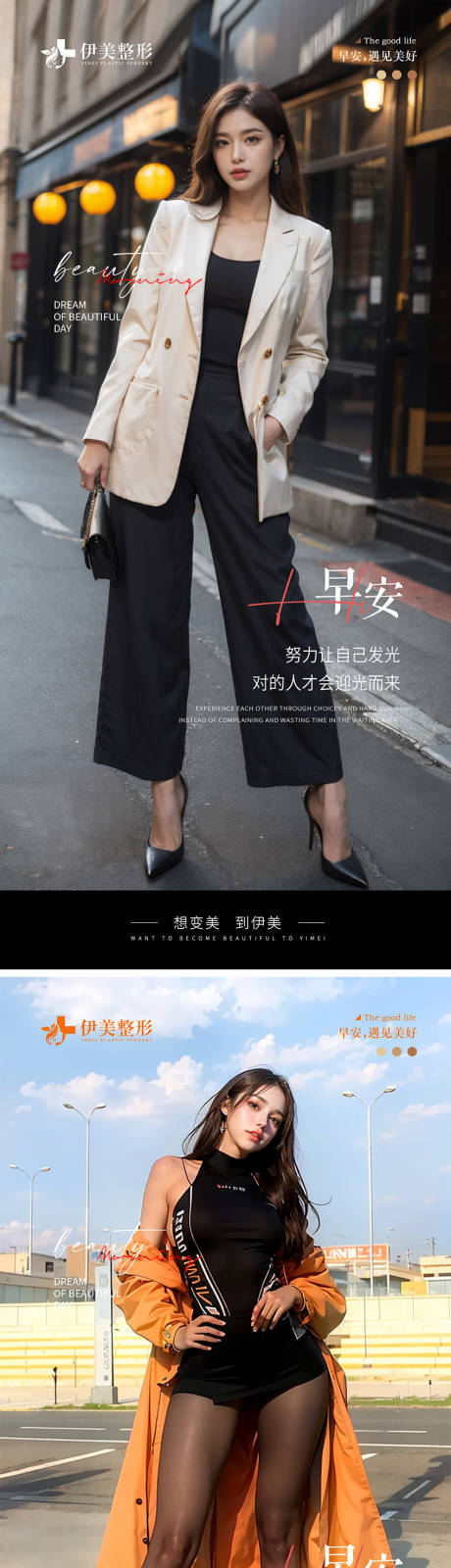 源文件下載【醫(yī)美早安圖模板】編號(hào)：91600021879082976