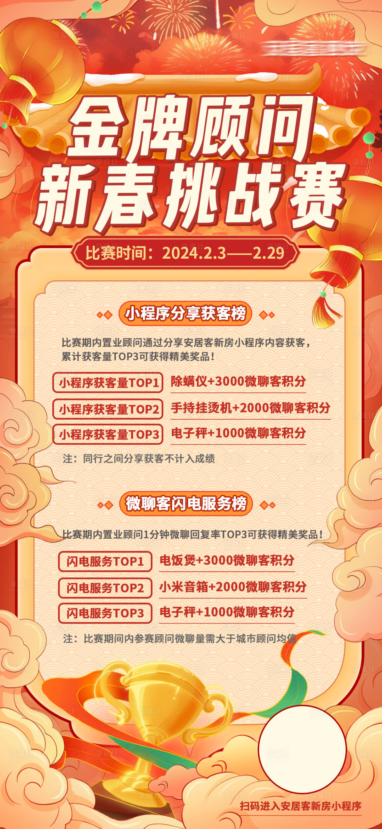 源文件下載【享設計】搜索編號：57450021859012451【金牌顧問新春挑戰賽海報】
