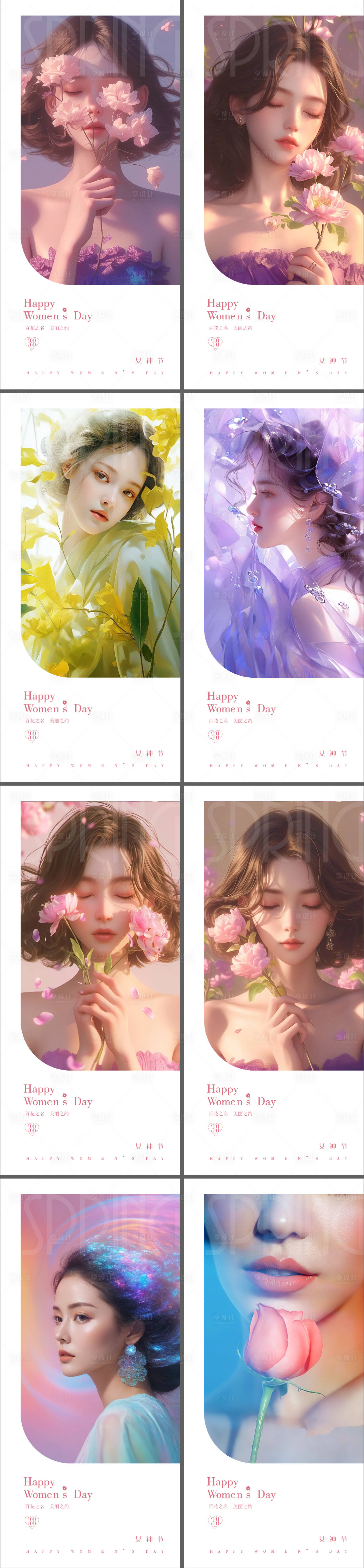 源文件下载【享设计】搜索编号：38290022175324334【女神节海报】