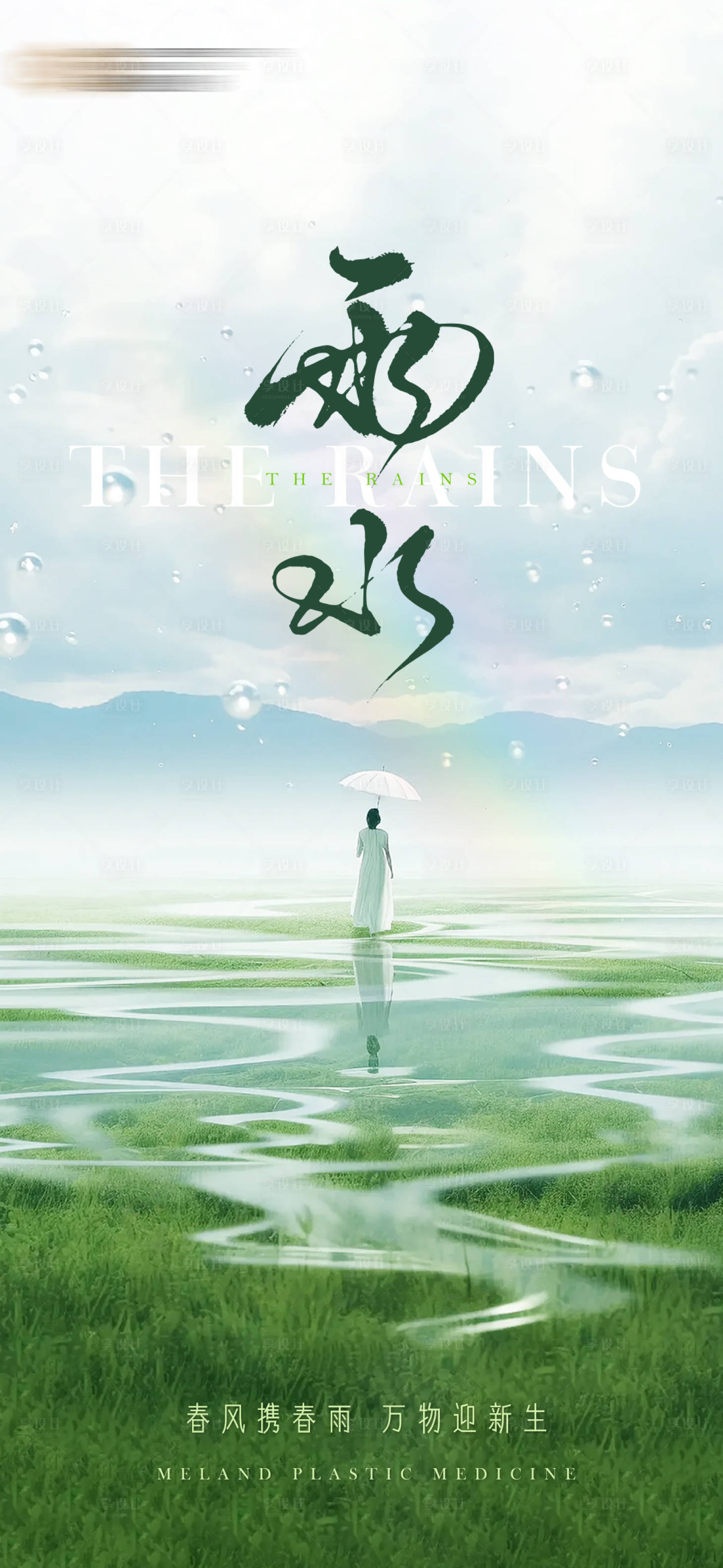 源文件下载【雨水海报】编号：46620021959503260