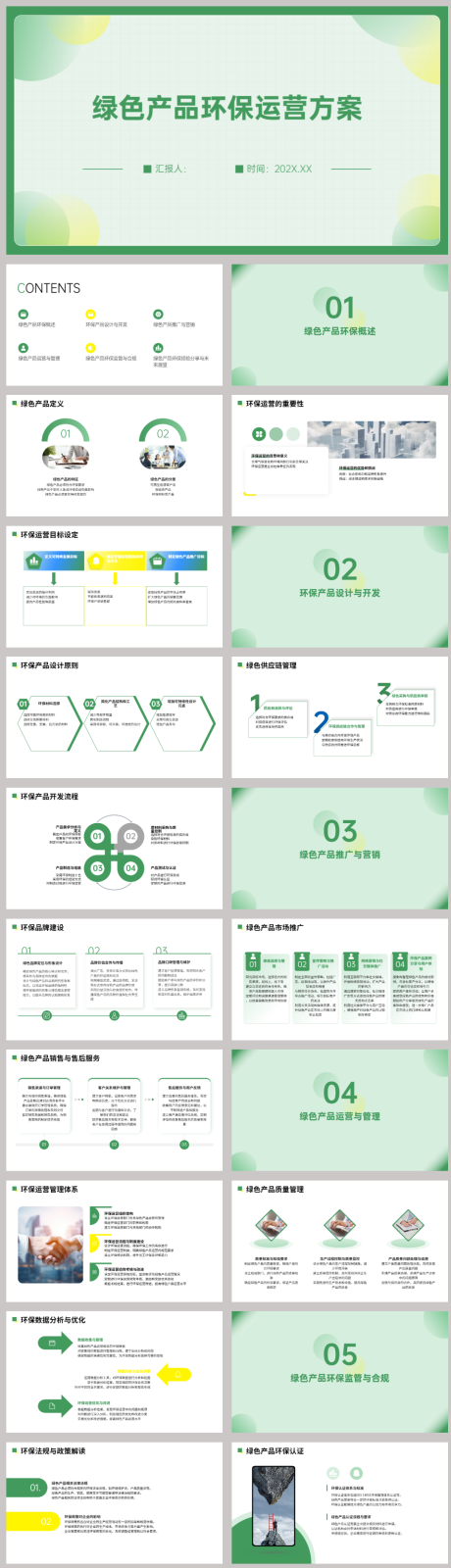 源文件下载【绿色产品环保运营方案PPT】编号：12360021943896177