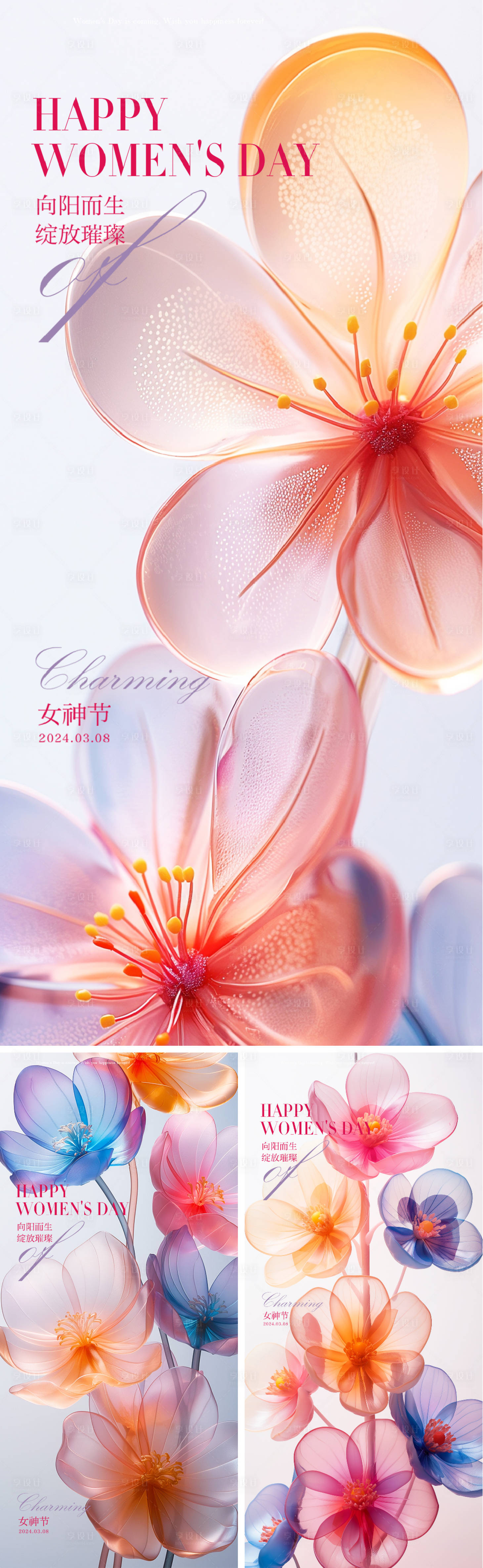 源文件下载【享设计】搜索编号：43420022088928703【医美38女神节海报】