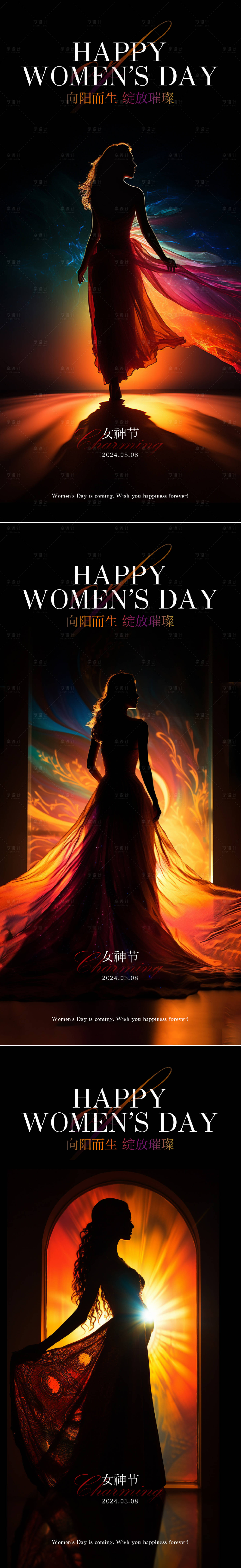 源文件下載【享設計】搜索編號：17800022054313114【38女神節節日活動祝福海報】