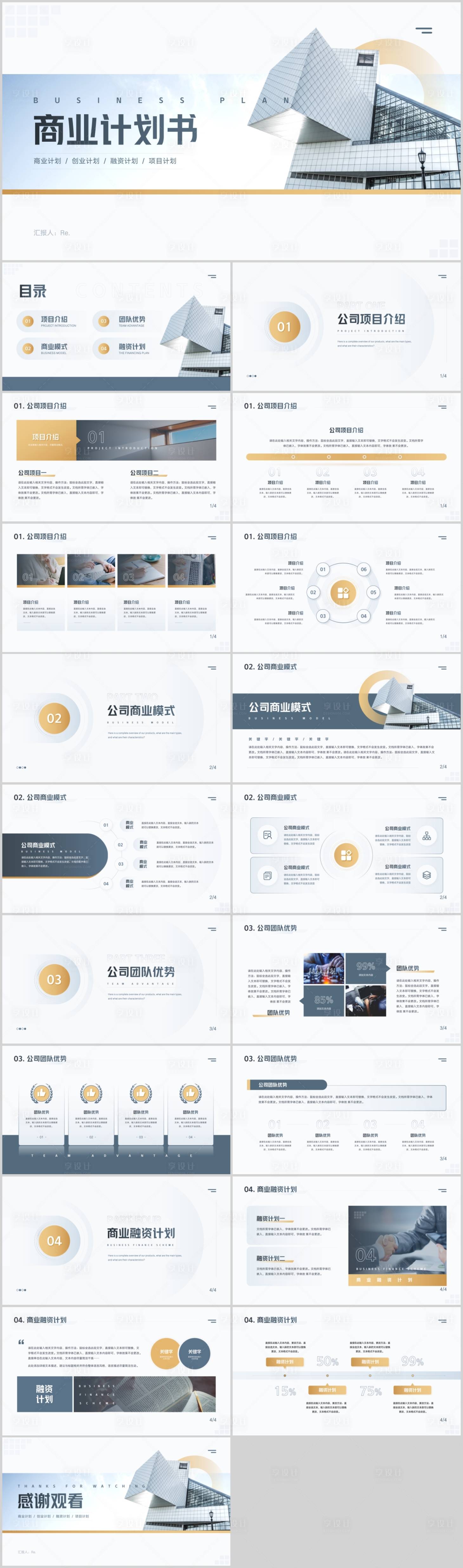 源文件下载【享设计】搜索编号：48390022084387231【商业计划书PPT】