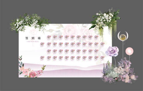 源文件下载【38女神节妇女节创意签到墙鲜花墙】编号：39720022215008608