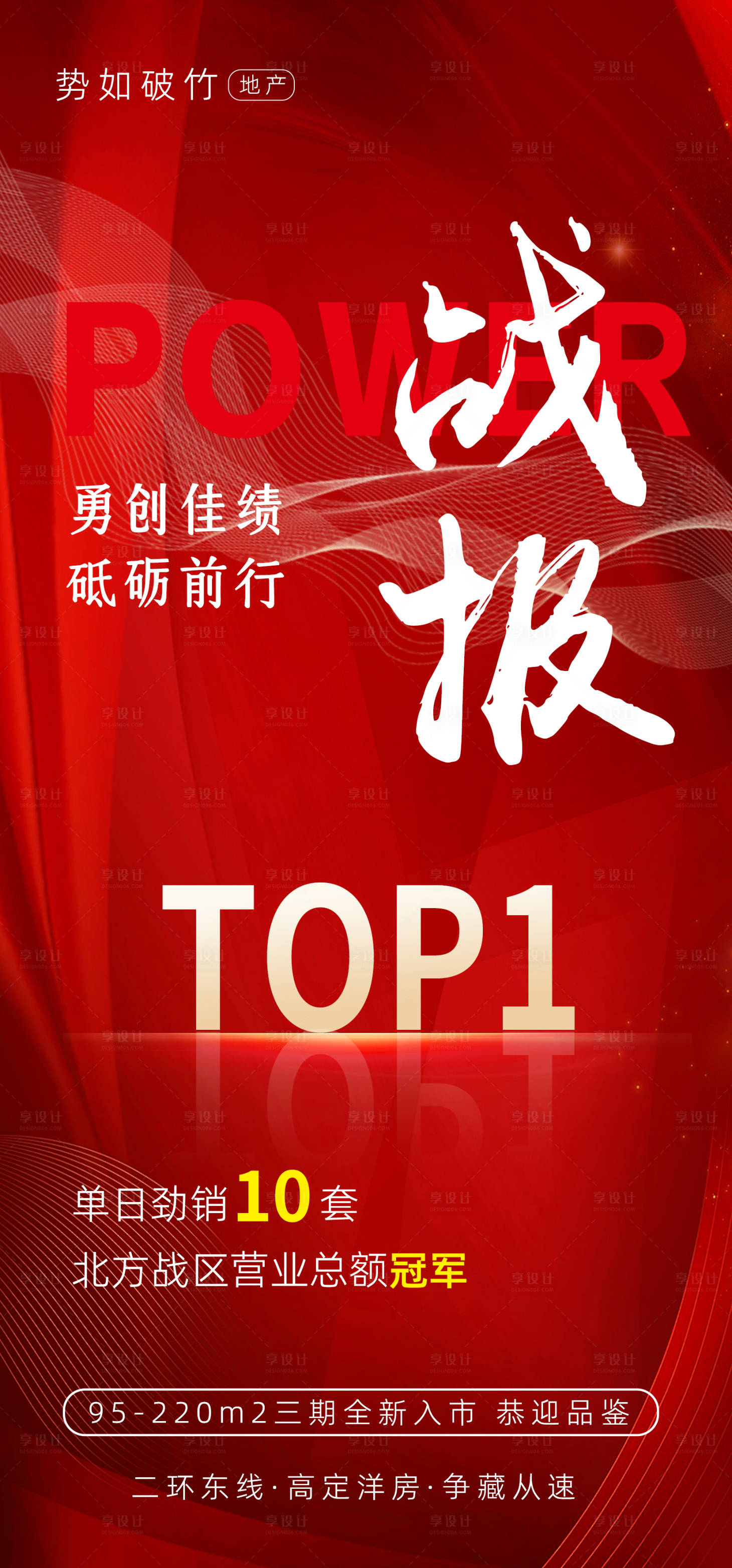 源文件下載【享設計】搜索編號：54480022168708562【地產戰報喜報熱銷海報】