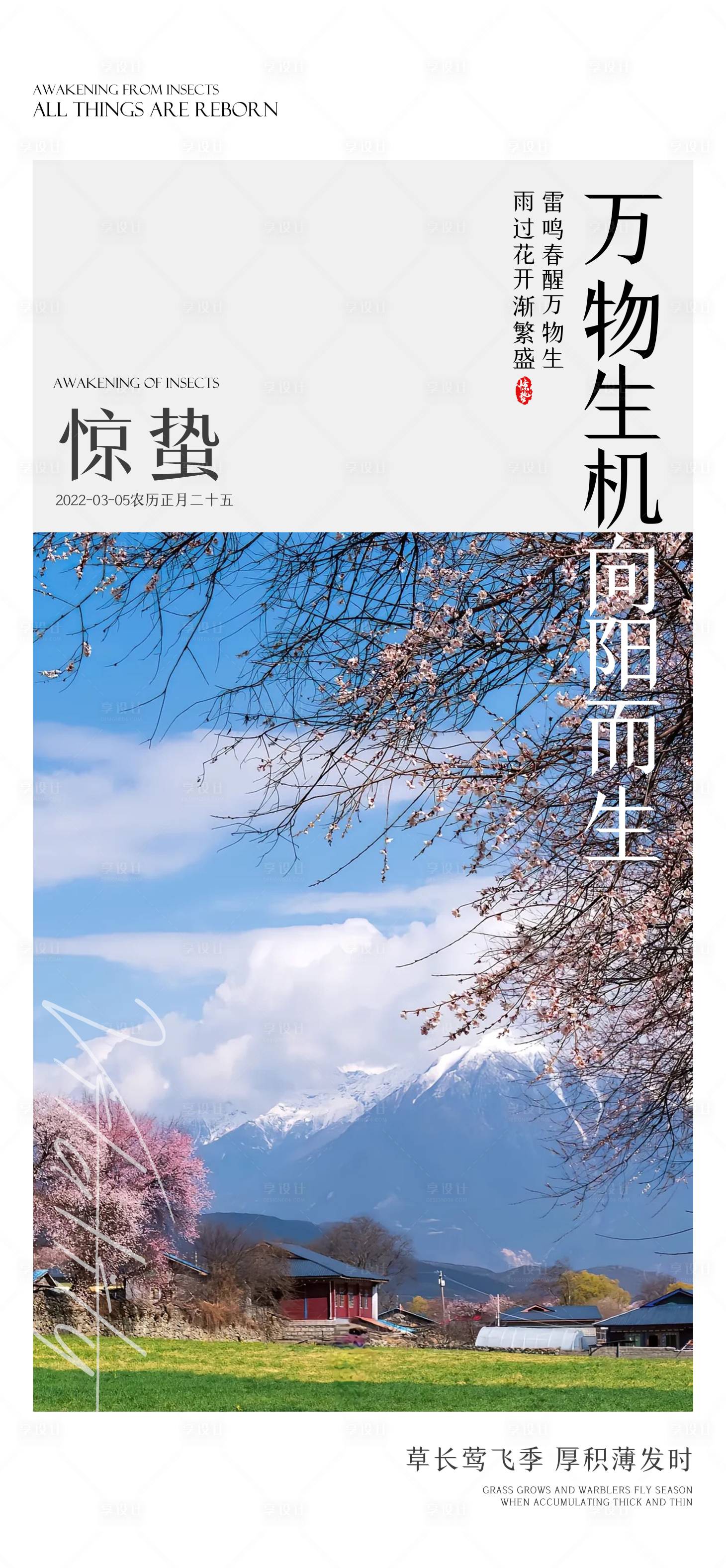 源文件下载【享设计】搜索编号：97760022070788359【惊蛰海报 】
