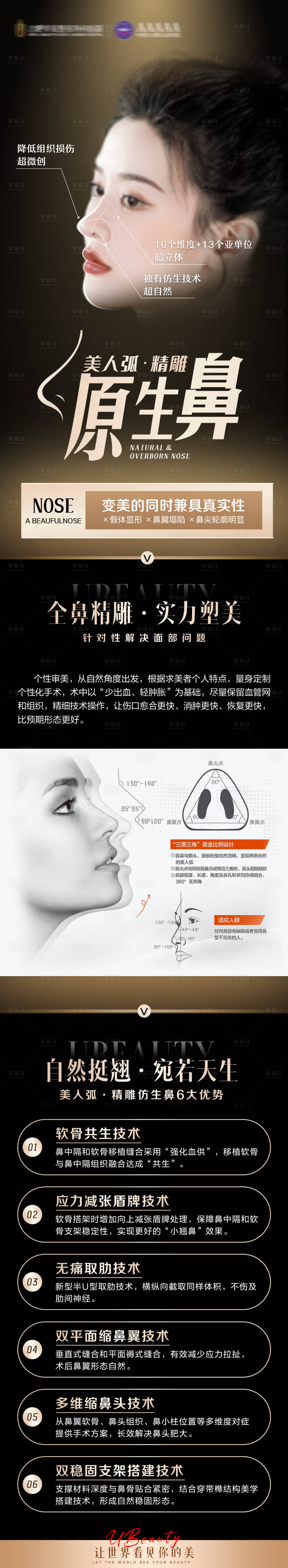 源文件下载【享设计】搜索编号：35450021900323728【原生鼻整形长图】