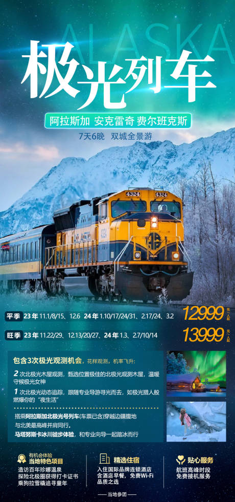 编号：32440022141929790【享设计】源文件下载-极光列车旅游海报