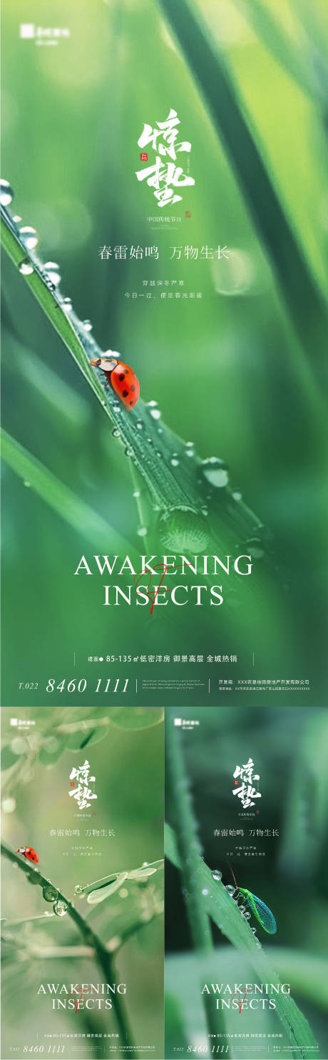 源文件下载【享设计】搜索编号：73610022058783868【惊蛰节气海报】