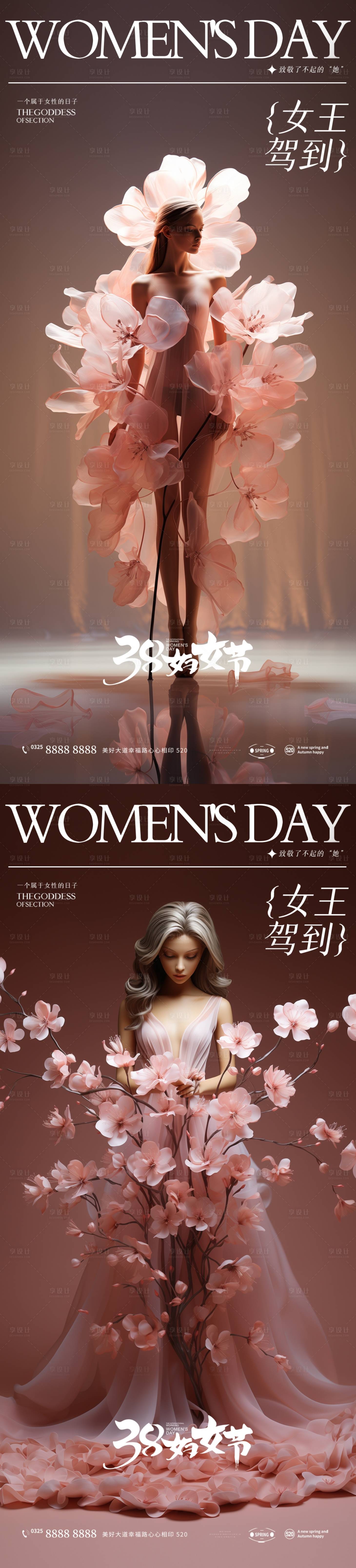 源文件下載【享設計】搜索編號：86480022200366812【女神節海報】